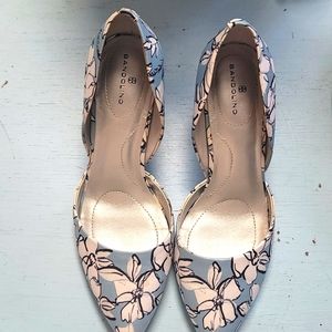 Blue and White heels